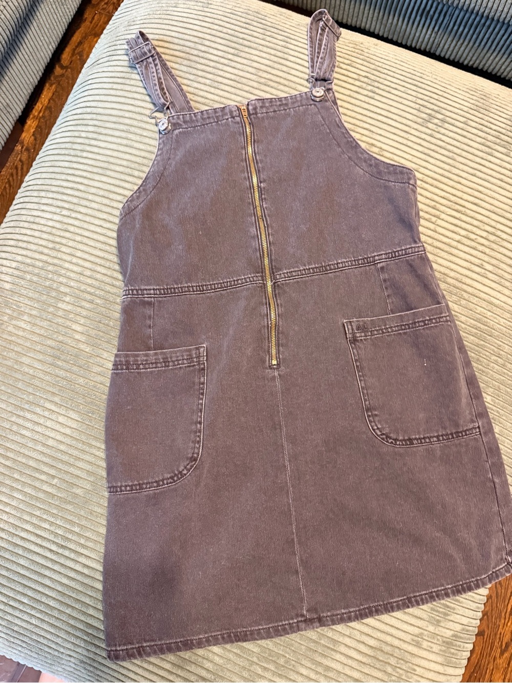 American Eagle Denim Overall Dress – Dark Wash, Size M